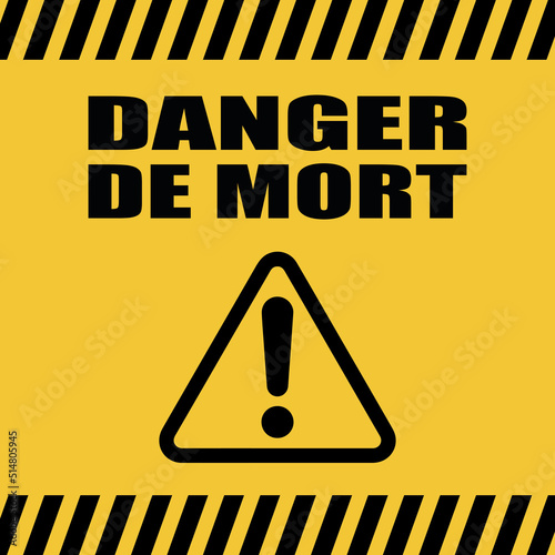 Logo danger de mort.