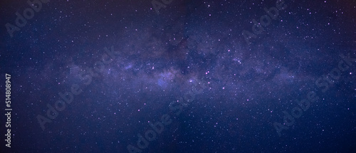 Astrophotography of visible Milky Way galaxy. Stars  space  nebula and stardust at a starry night sky of Brazil