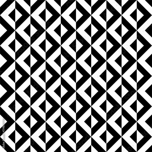 Vector seamless pattern with abstract geometric rhombus