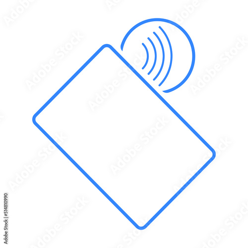 Cashless or contactless payment icon