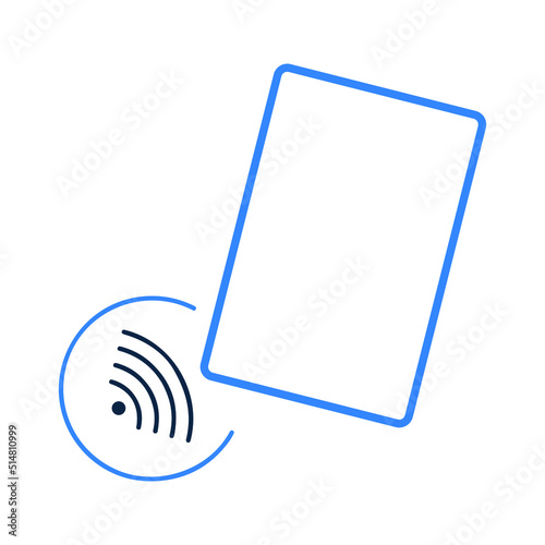 Cashless or contactless payment icon