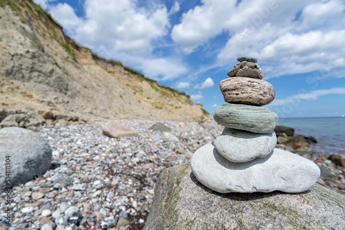 cliffed coast at the Baltic Sea in Schönhagen, Germany photo