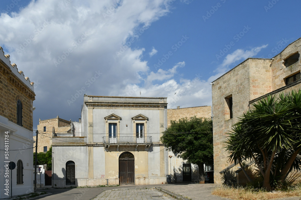 The town square of Uggiano, a medieval village in the Puglia region of Italy.