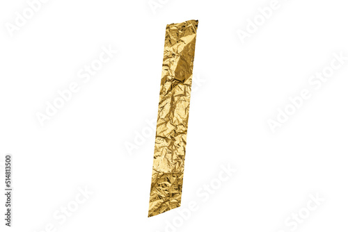 Isolated gold pieces on transparent background