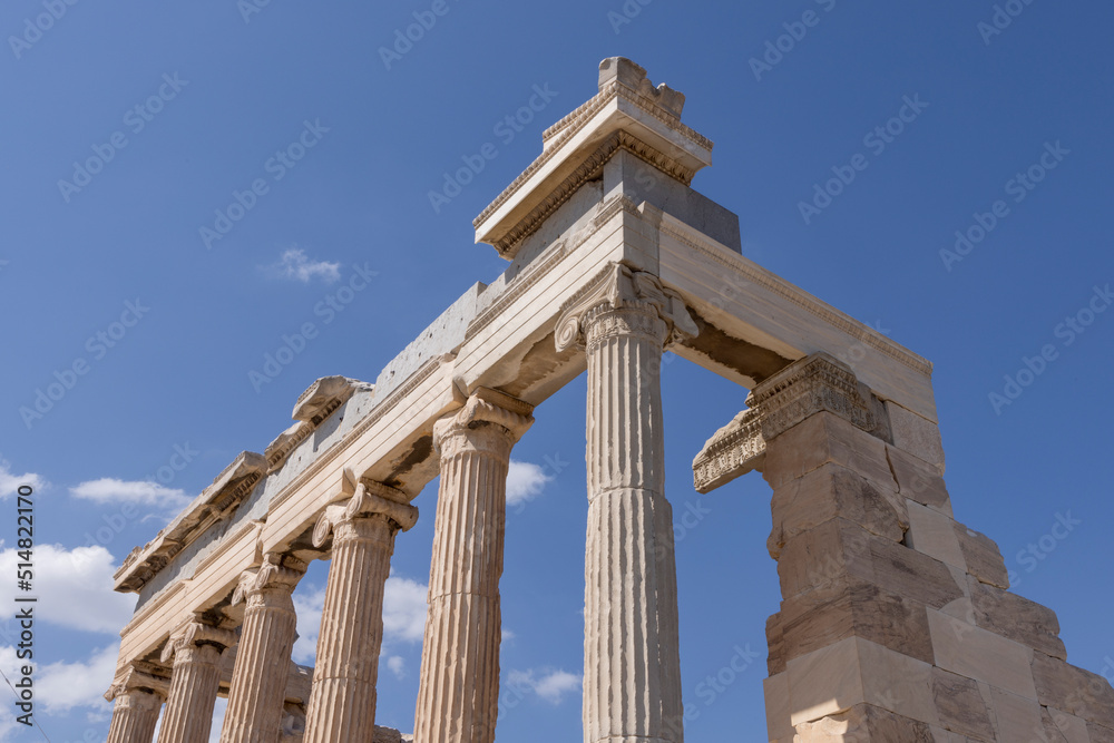 Close-up of the Parthenon temple. Acropolis in Athens, Greece