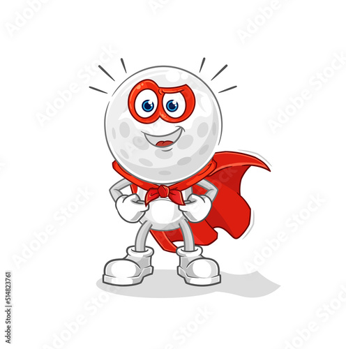 golf head heroes vector. cartoon character