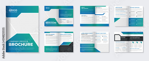 Business brochure template and company booklet design