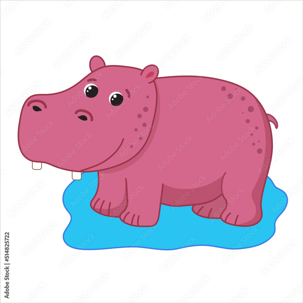 funny african animal isolated on transparent background. vector illustration funny african animal isolated on transparent background. vector illustration