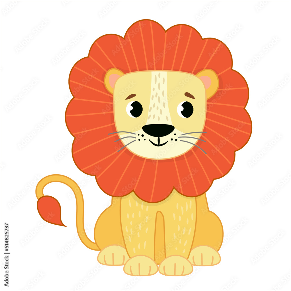 funny african animal isolated on transparent background. vector illustration funny african animal isolated on transparent background. vector illustration