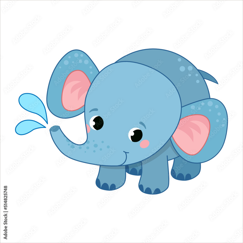 funny african animal isolated on transparent background. vector illustration funny african animal isolated on transparent background. vector illustration