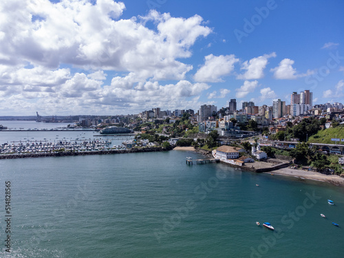 Social contrast and natural beauty in coastal metropolis Salvador, Bahia, Brazil