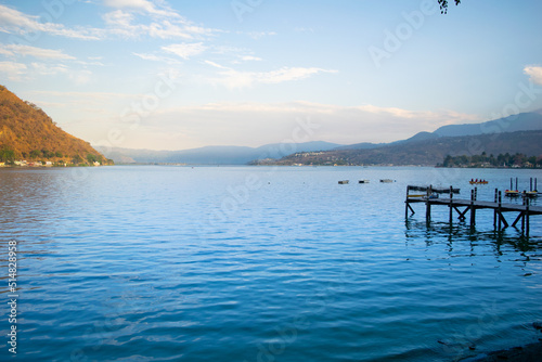 Amatitlan lake and mountains 2022 photo