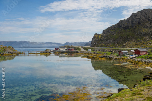 Honningsvag. Norwegian. 06.23.2015.Small fishing port in Honningsvag