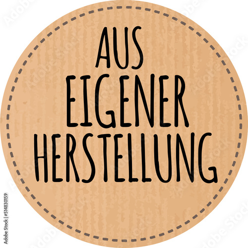 Button Aus eigener Herstellung recyclingpapier zerkratzt