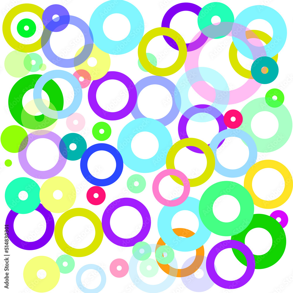 background frame circles multi-colored many rings hole bagel