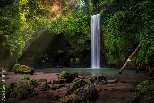 tropical waterfall tibumana