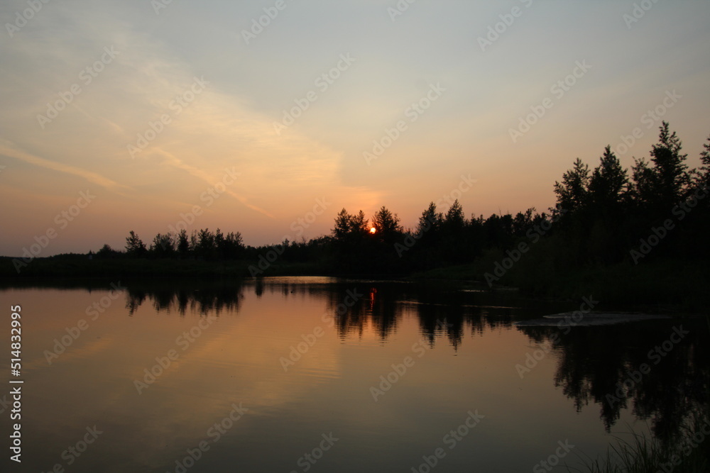 Afterglow Of The Sunset, Pylypow Wetlands, Edmonton, Alberta