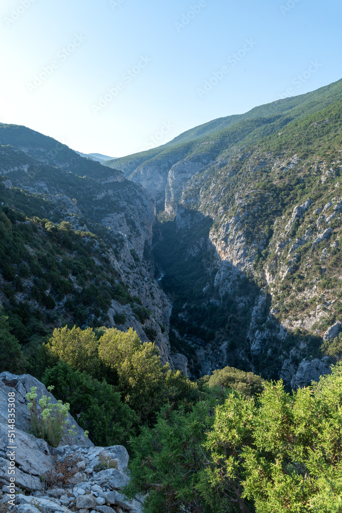 Panorama sur les gorges du Verdon dans le Sud de la France