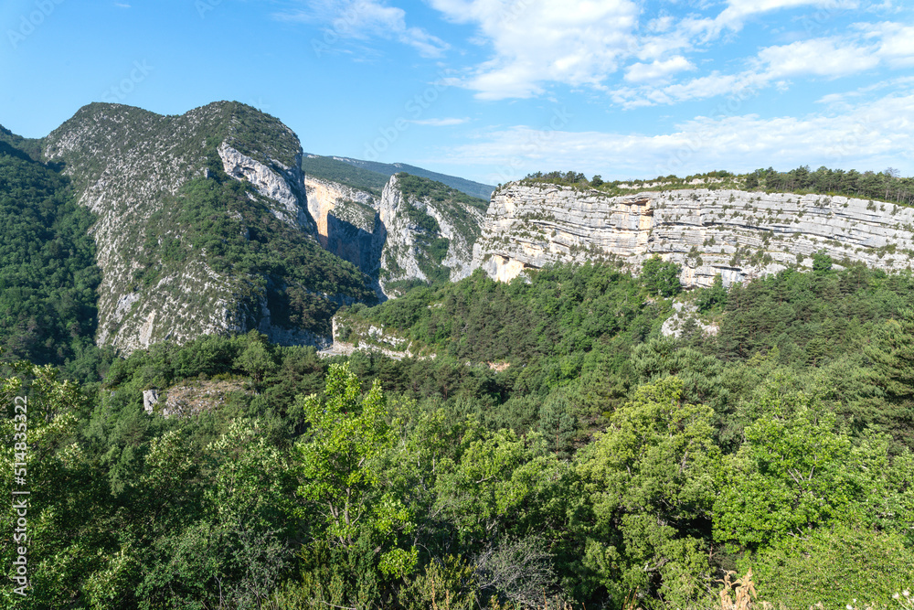 Panorama sur les gorges du Verdon dans le Sud de la France