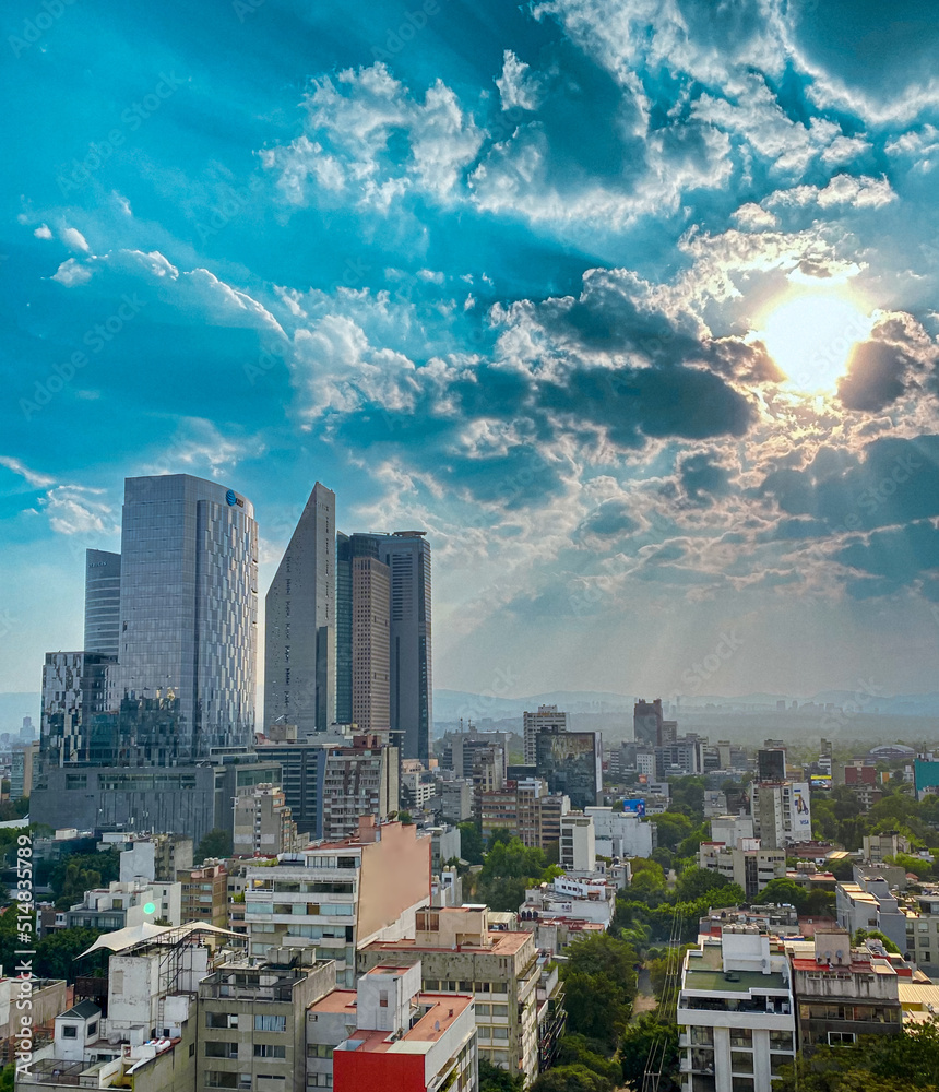 Obraz premium Sunset Mexico City