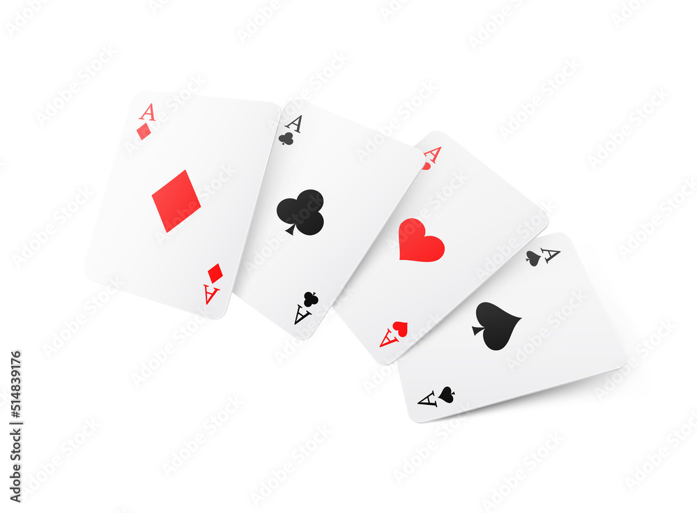 Playing cards set. Vector illustrations of cards with suits isolated on white background. Ready for your design. EPS10. Playing cards set. Vector illustrations of cards with suits isolated on white background. Ready for your design. EPS10.