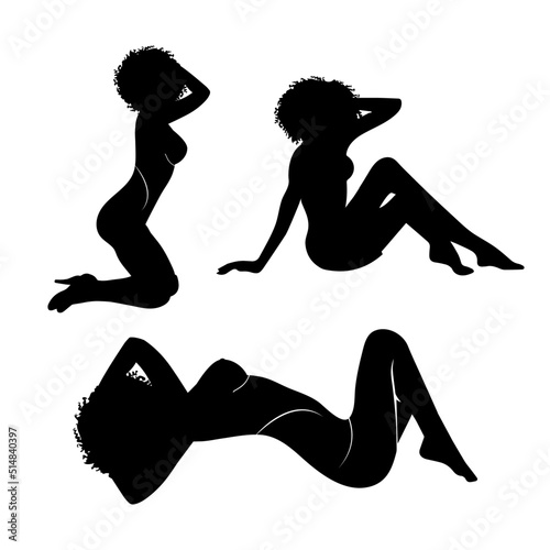 silhouettes of sexy girls