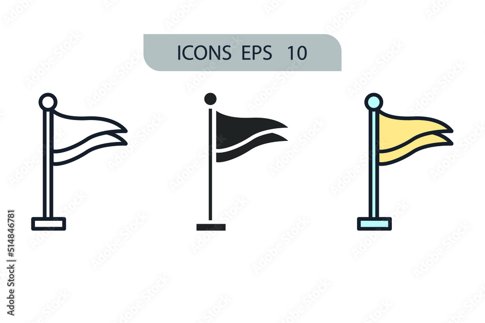 flag icons symbol vector elements for infographic web flag icons symbol vector elements for infographic web