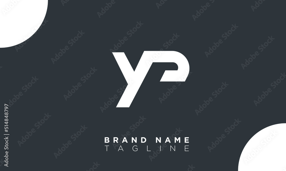 Alphabet letters Initials Monogram logo YP, PY, Y and P Stock Vector ...