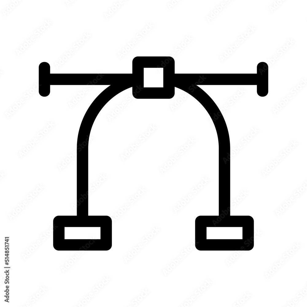 bezier icon or logo isolated sign symbol vector illustration - high quality black style vector icons
