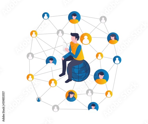 Men use social media networks to find clients