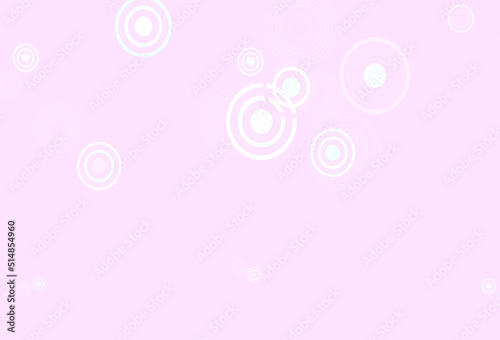 Light Pink, Green vector background with spots.