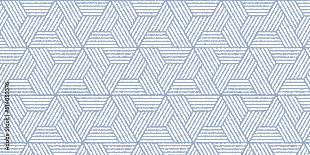 Abstract geometric pattern with wavy stripes lines. Weave design background of blue polygon shape Abstract geometric pattern with wavy stripes lines. Weave design background of blue polygon shape