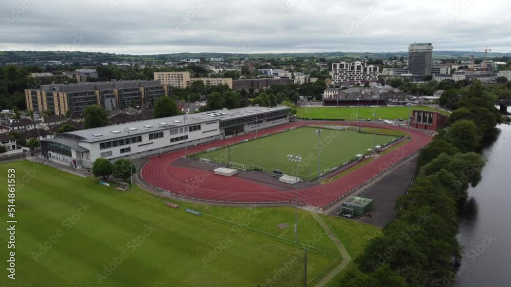 Mardyke Sports Ground Cork city, Ireland aerial drone view Mardyke Sports Ground Cork city, Ireland aerial drone view