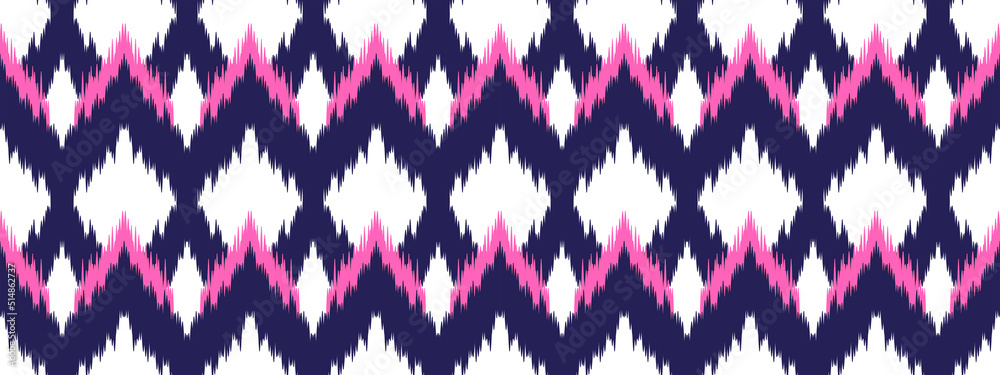 Traditional tribal or Modern native ikat pattern. Geometric ethnic background for pattern seamless design or wallpaper.