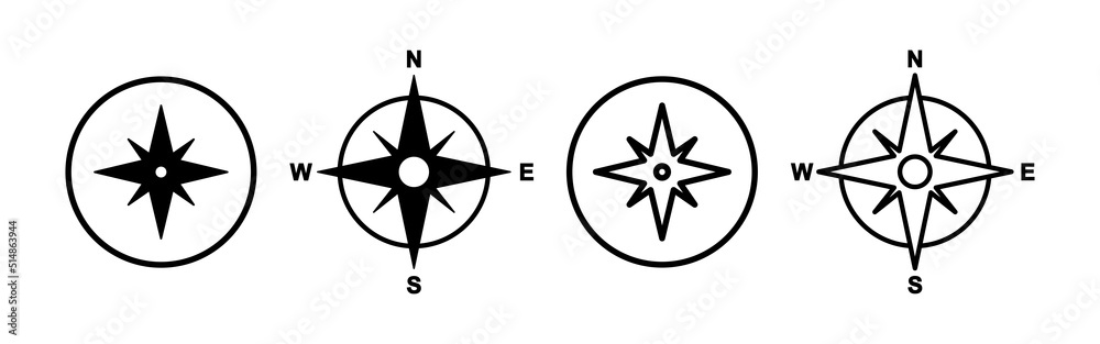 Compass icon vector. arrow compass icon sign and symbol Compass icon vector. arrow compass icon sign and symbol