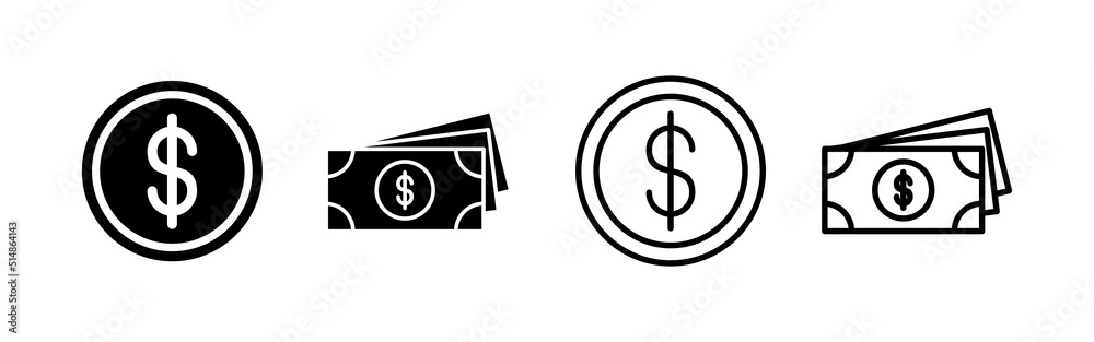 Money icon vector. Money sign and symbol Money icon vector. Money sign and symbol