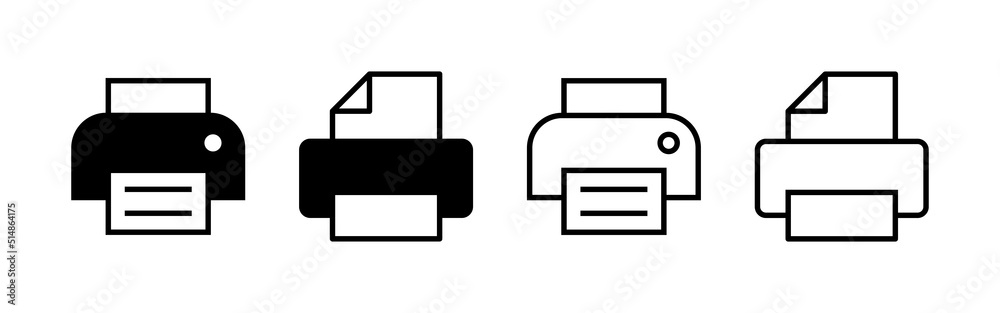 Print icon vector. printer sign and symbol Print icon vector. printer sign and symbol