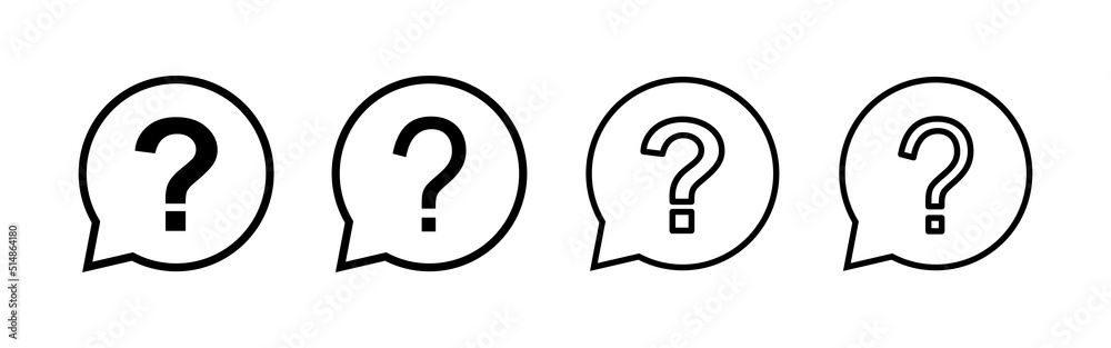 Question icon vector. question mark sign and symbol Question icon vector. question mark sign and symbol