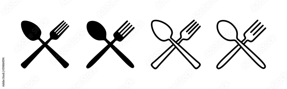 spoon and fork icon vector. spoon, fork and knife icon vector. restaurant sign and symbol spoon and fork icon vector. spoon, fork and knife icon vector. restaurant sign and symbol