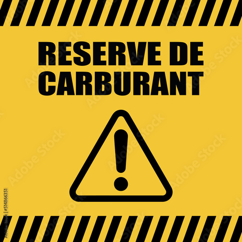 Logo réserve de carburant.