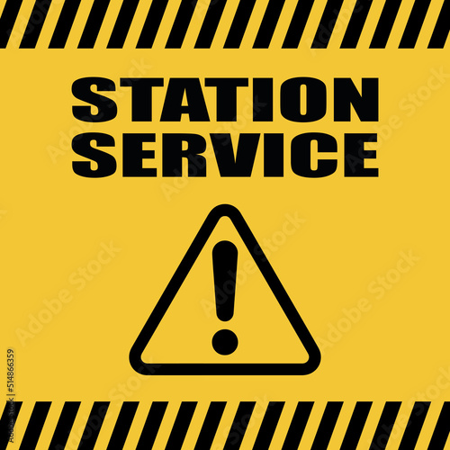 Logo station de service.