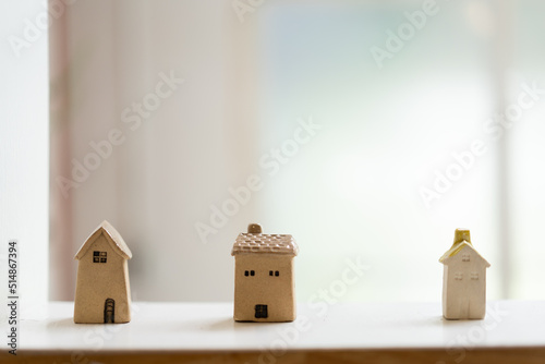 wooden house in the form of heart
