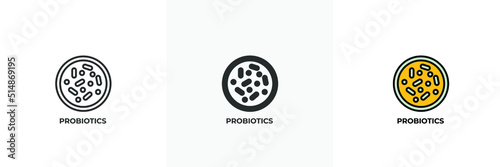 Vászonkép probiotics icon