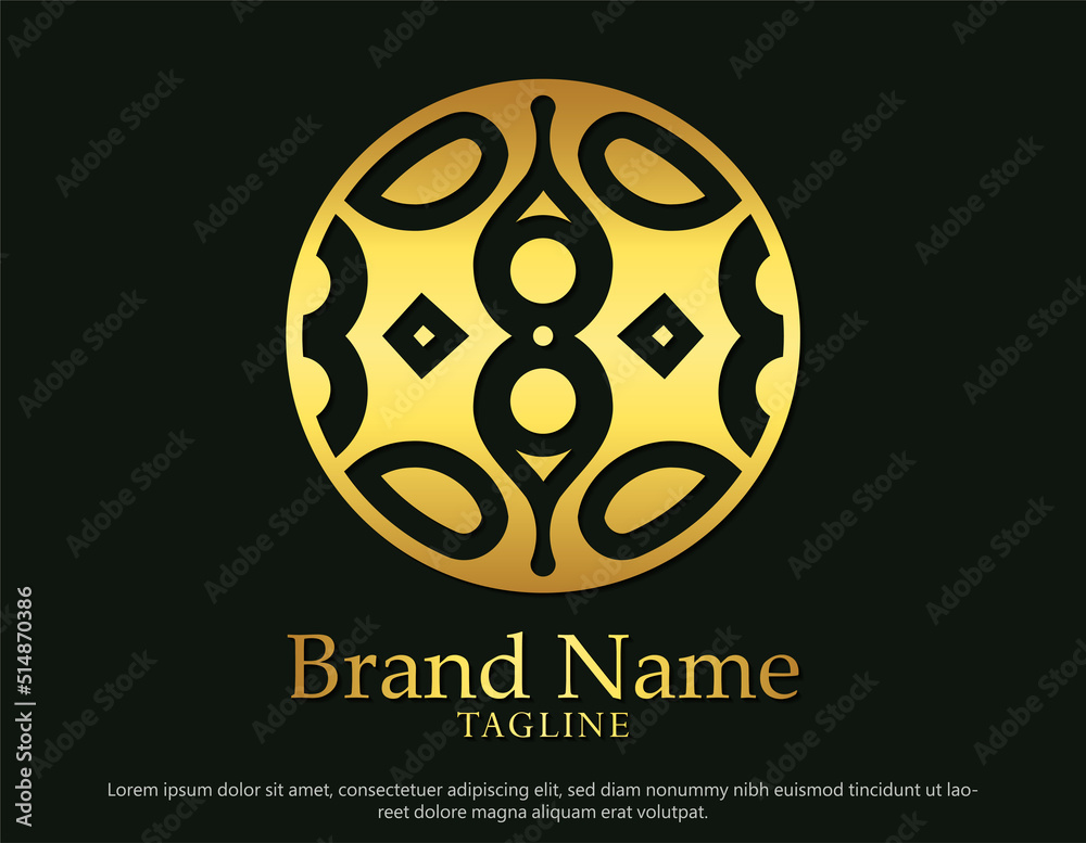 luxury ornament logo line art luxury ornament logo line art