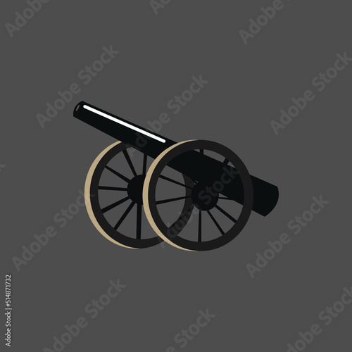 Fotografia old cannon illustration vector