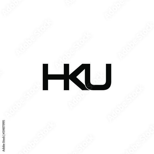 Free Download hku letter original monogram logo design - GFXLoad