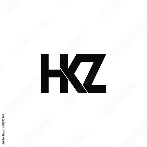 hkz letter original monogram logo design
