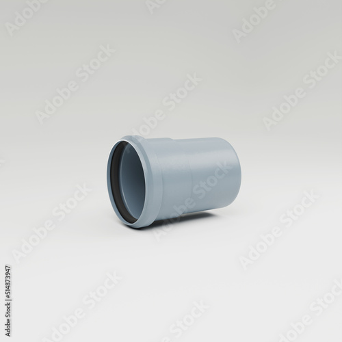 3d visualization, Polypropylene sewer pipes with noise reduction - Compensation pipe