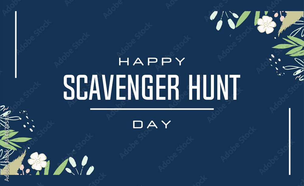National Scavenger Hunt Day. Holiday concept. Template for background