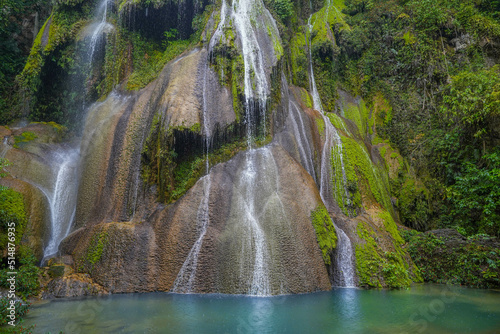 Boca da Onca Waterfall in Brazil. Ecotourism in Bonito photo